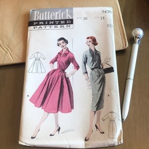 🔪Butterick vintage pattern 7476🔪